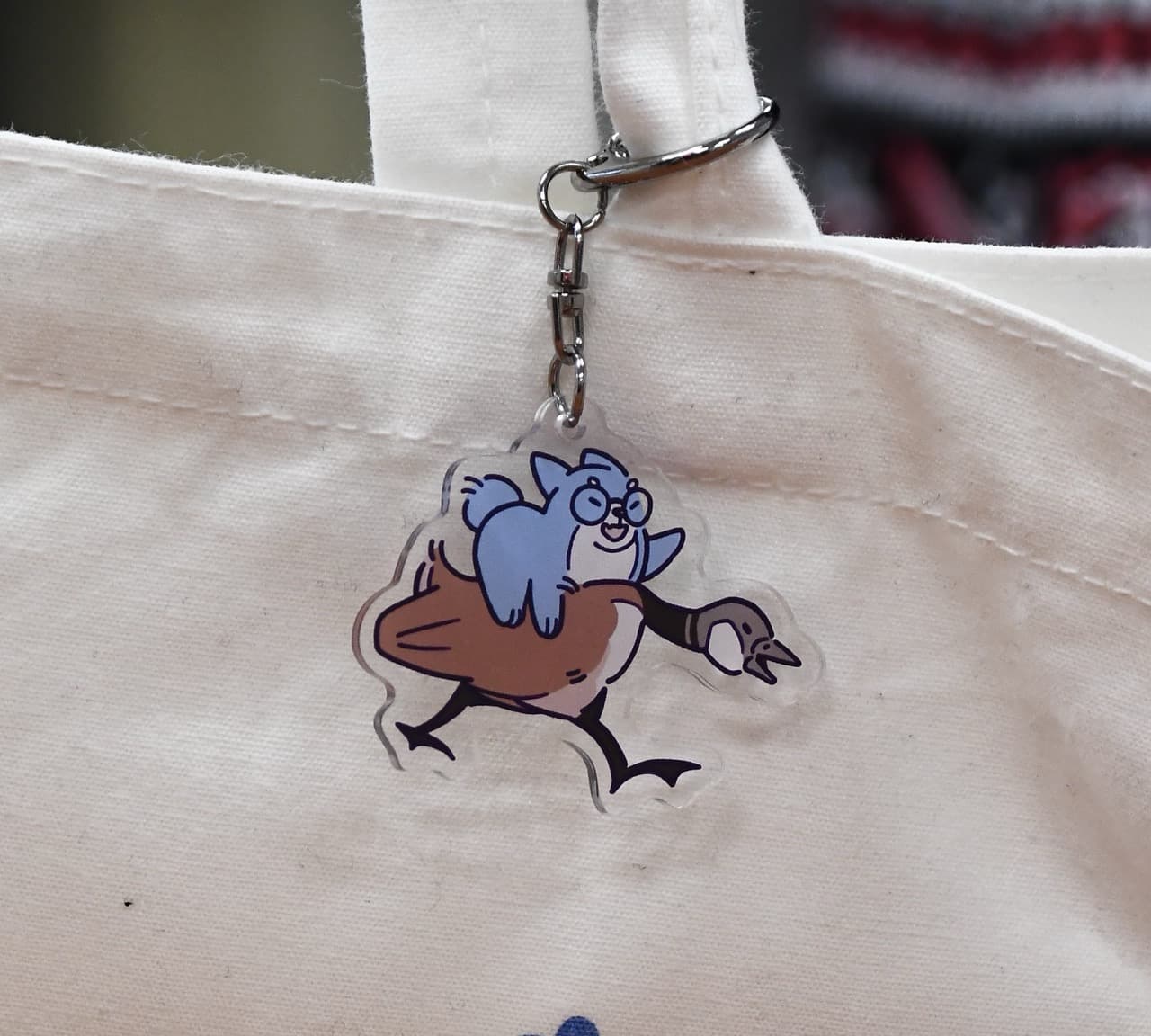 Codey on Goose Keychain