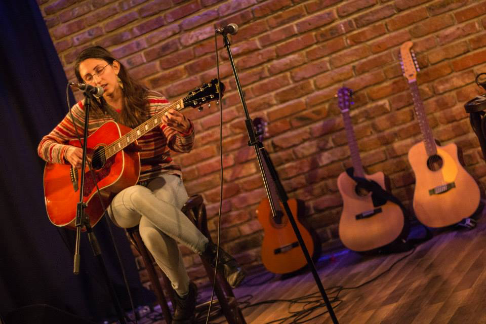 Playing guitar in Sofia, Bulgaria